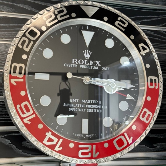 GMT master 2 Coke Coca Cola Wall Clock red black bezel insert and black dial - Picture 2 of 5